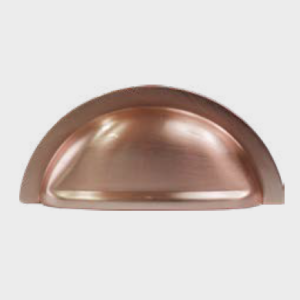 brushed copper cup handle