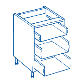 drawing of a drawer stack for kitchen