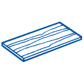 drawing of a middle shelf
