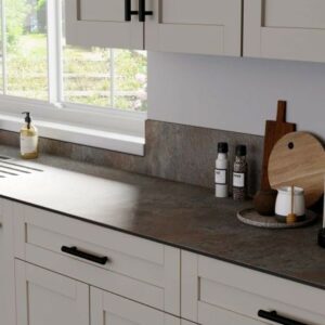 Iron ore solid laminate kitchen worktop 12mm