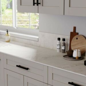 Natural marble solid laminate worktop 12mm