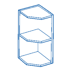 drawing of an angled end shelf