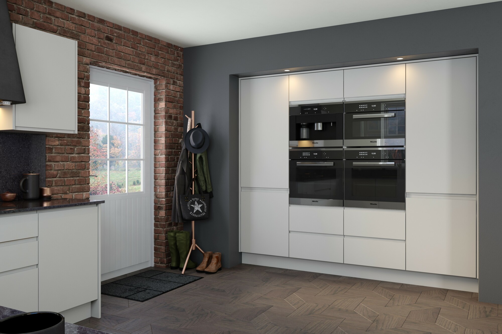 Jayline Handleless Door - Supermatt Light Grey - Furniture Doors