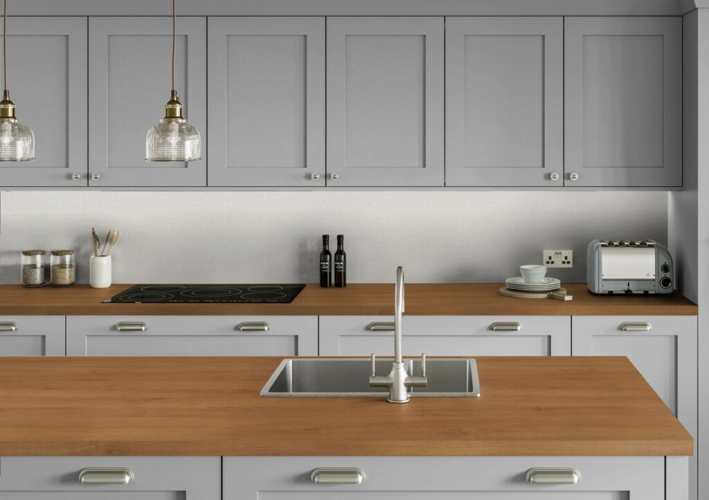 Padua Oak Wood Effect Laminate Worktop 38mm Furniture Doors