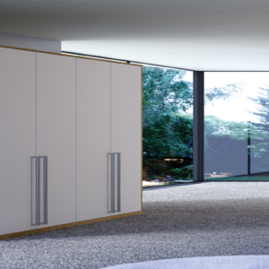 Contemporary Smooth White Wardrobe Doors.