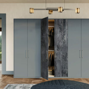 Contemporary Smooth Mood Grey Bedroom Doors
