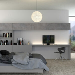 Contemporary Smooth Dust Grey Bedroom Doors