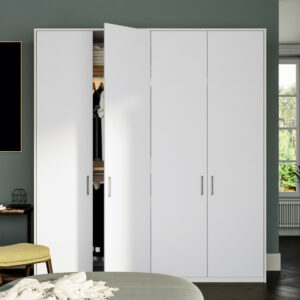 Contemporary Linear White Wardrobe Doors
