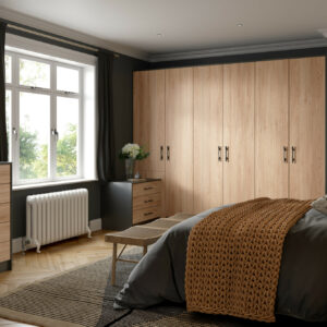 Contemporary Warm Walnut with Anthracite Panels